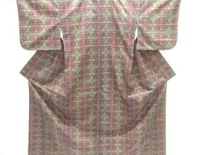 抽象模様織り出し西陣伝承紬着物